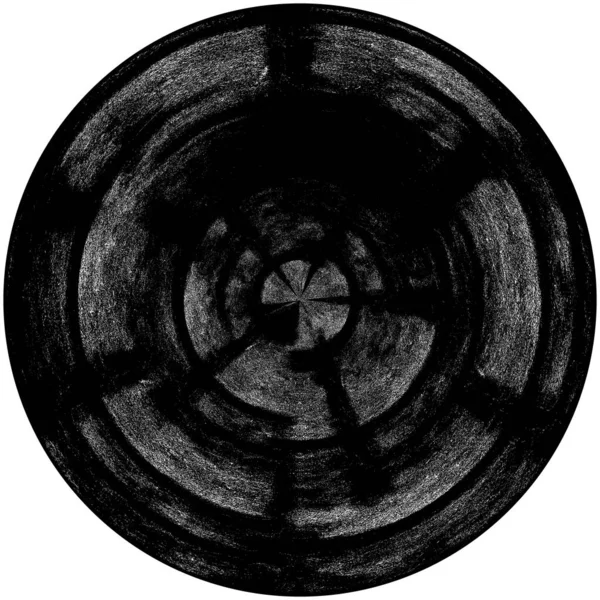Blot Tinta Abstracta Grunge Black Brush Sample Textura Pincelada Oscura — Foto de Stock