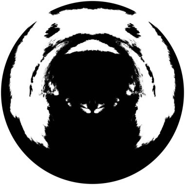 Soyut mürekkep lekesi. Grunge Kara Fırça Örnekleri. Koyu renk boya dokusu beyaza izole edilmiş. Ögeyi Ört