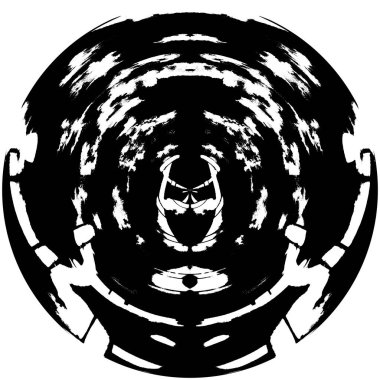 Soyut mürekkep lekesi. Grunge Kara Fırça Örnekleri. Koyu renk boya dokusu beyaza izole edilmiş. Ögeyi Ört