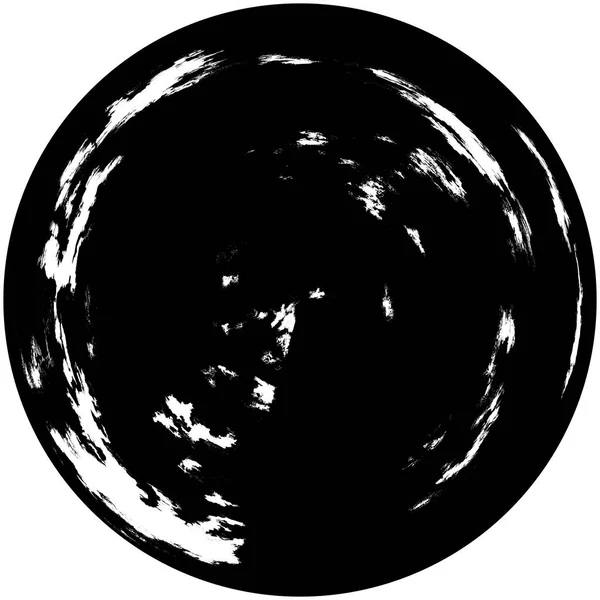 Абстрактний Чорнильний Блок Зразок Чорної Щітки Текстура Темної Фарби Ізольована — стокове фото