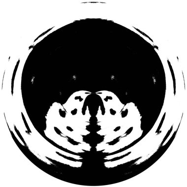 Soyut mürekkep lekesi. Grunge Kara Fırça Örnekleri. Koyu renk boya dokusu beyaza izole edilmiş. Ögeyi Ört