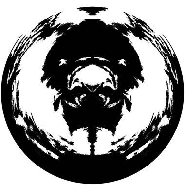 Soyut mürekkep lekesi. Grunge Kara Fırça Örnekleri. Koyu renk boya dokusu beyaza izole edilmiş. Ögeyi Ört