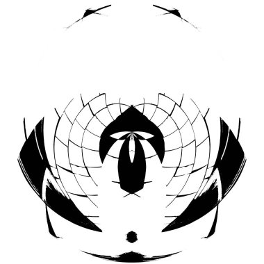 Soyut mürekkep lekesi. Grunge Kara Fırça Örnekleri. Koyu renk boya dokusu beyaza izole edilmiş. Ögeyi Ört