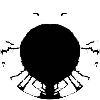 Soyut mürekkep lekesi. Grunge Kara Fırça Örnekleri. Koyu renk boya dokusu beyaza izole edilmiş. Ögeyi Ört