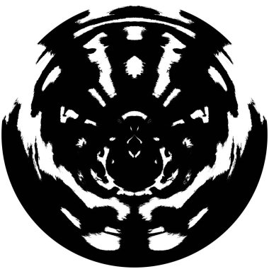 Soyut mürekkep lekesi. Grunge Kara Fırça Örnekleri. Koyu renk boya dokusu beyaza izole edilmiş. Ögeyi Ört