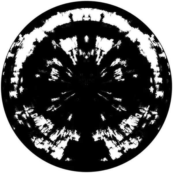 Abstrait Ink Blot Échantillon Brosse Noire Grunge Texture Dark Paint — Photo