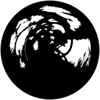 Soyut mürekkep lekesi. Grunge Kara Fırça Örnekleri. Koyu renk boya dokusu beyaza izole edilmiş. Ögeyi Ört