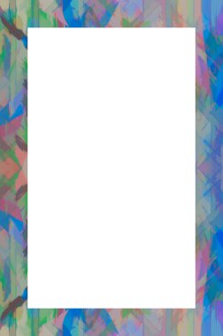 Retro desenli eski boyalı çerçeve