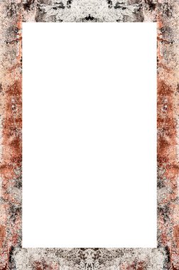 Retro desenli eski boyalı çerçeve