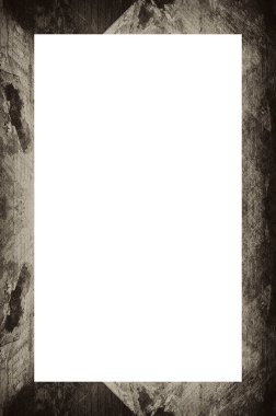 Retro desenli eski boyalı çerçeve