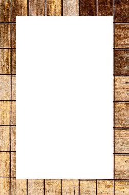 Retro desenli eski boyalı çerçeve