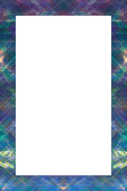 Retro desenli eski boyalı çerçeve