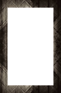 Retro desenli eski boyalı çerçeve