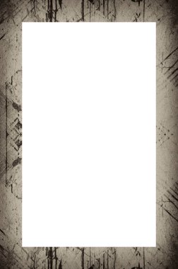 Retro desenli eski boyalı çerçeve