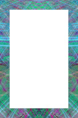 Retro desenli eski boyalı çerçeve