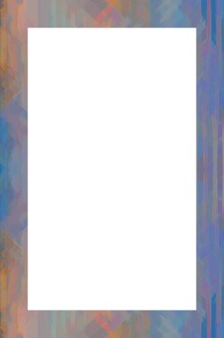 Retro desenli eski boyalı çerçeve