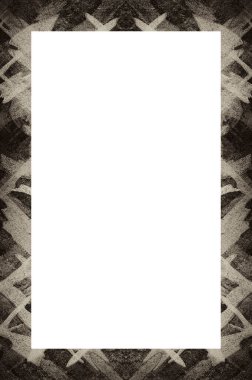 Retro desenli eski boyalı çerçeve