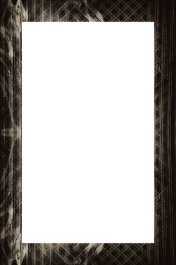 Retro desenli eski boyalı çerçeve