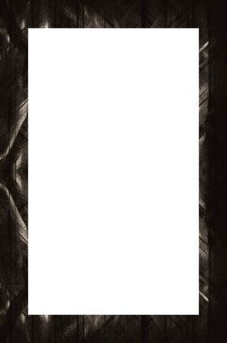 Retro desenli eski boyalı çerçeve