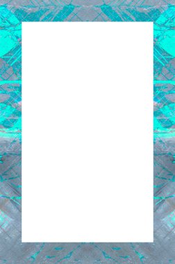 Retro desenli eski boyalı çerçeve