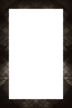 Retro desenli eski boyalı çerçeve