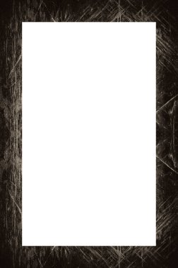 Retro desenli eski boyalı çerçeve