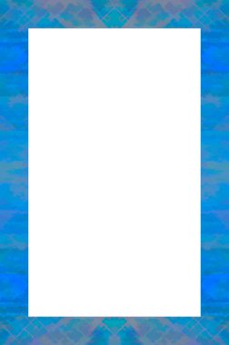 Retro desenli eski boyalı çerçeve