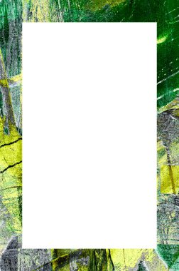 Retro desenli eski boyalı çerçeve