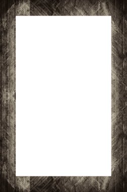 Retro desenli eski boyalı çerçeve