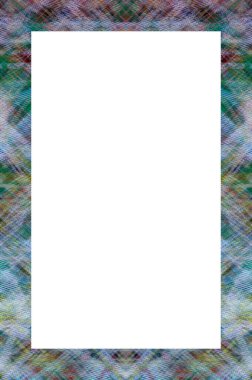 Retro desenli eski boyalı çerçeve