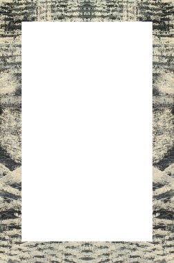 Retro desenli eski boyalı çerçeve