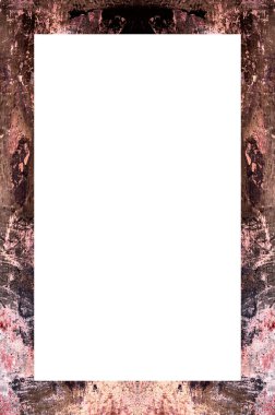 Retro desenli eski boyalı çerçeve