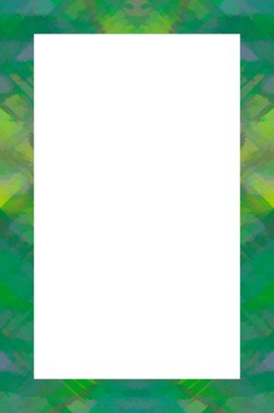 Retro desenli eski boyalı çerçeve