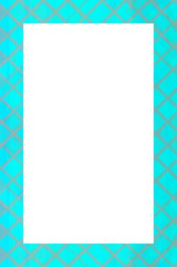 Retro desenli eski boyalı çerçeve