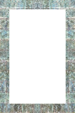 Retro desenli eski boyalı çerçeve