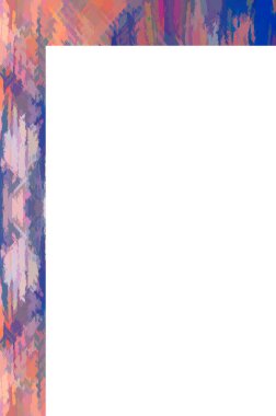 Retro desenli eski boyalı çerçeve