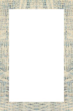 Retro desenli eski boyalı çerçeve