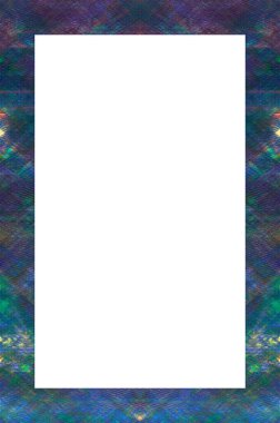 Retro desenli eski boyalı çerçeve