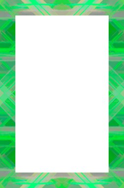 Retro desenli eski boyalı çerçeve