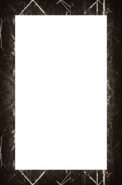 Retro desenli eski boyalı çerçeve