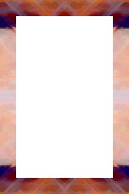 Retro desenli eski boyalı çerçeve