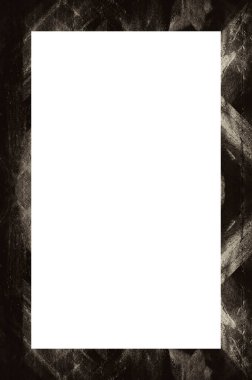 Retro desenli eski boyalı çerçeve