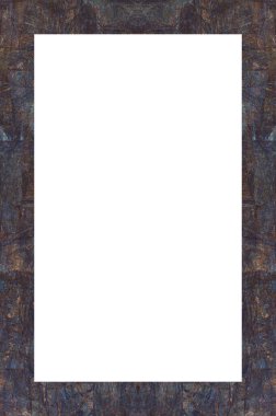 Retro desenli eski boyalı çerçeve