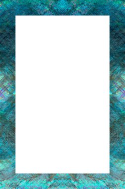 Retro desenli eski boyalı çerçeve