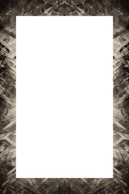 Retro desenli eski boyalı çerçeve