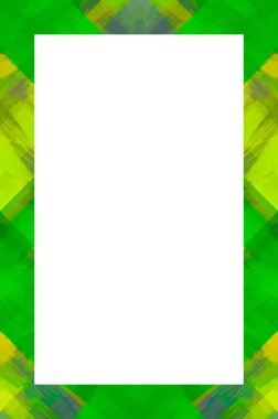 Retro desenli eski boyalı çerçeve