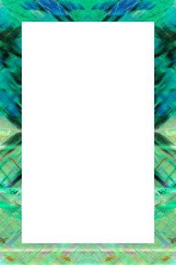 Retro desenli eski boyalı çerçeve