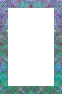 Retro desenli eski boyalı çerçeve