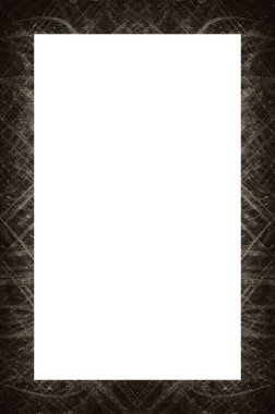 Retro desenli eski boyalı çerçeve