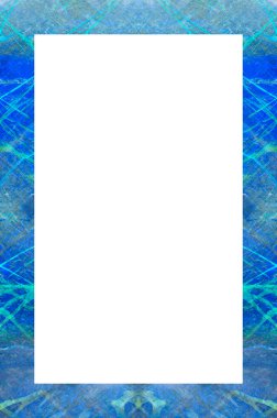 Retro desenli eski boyalı çerçeve